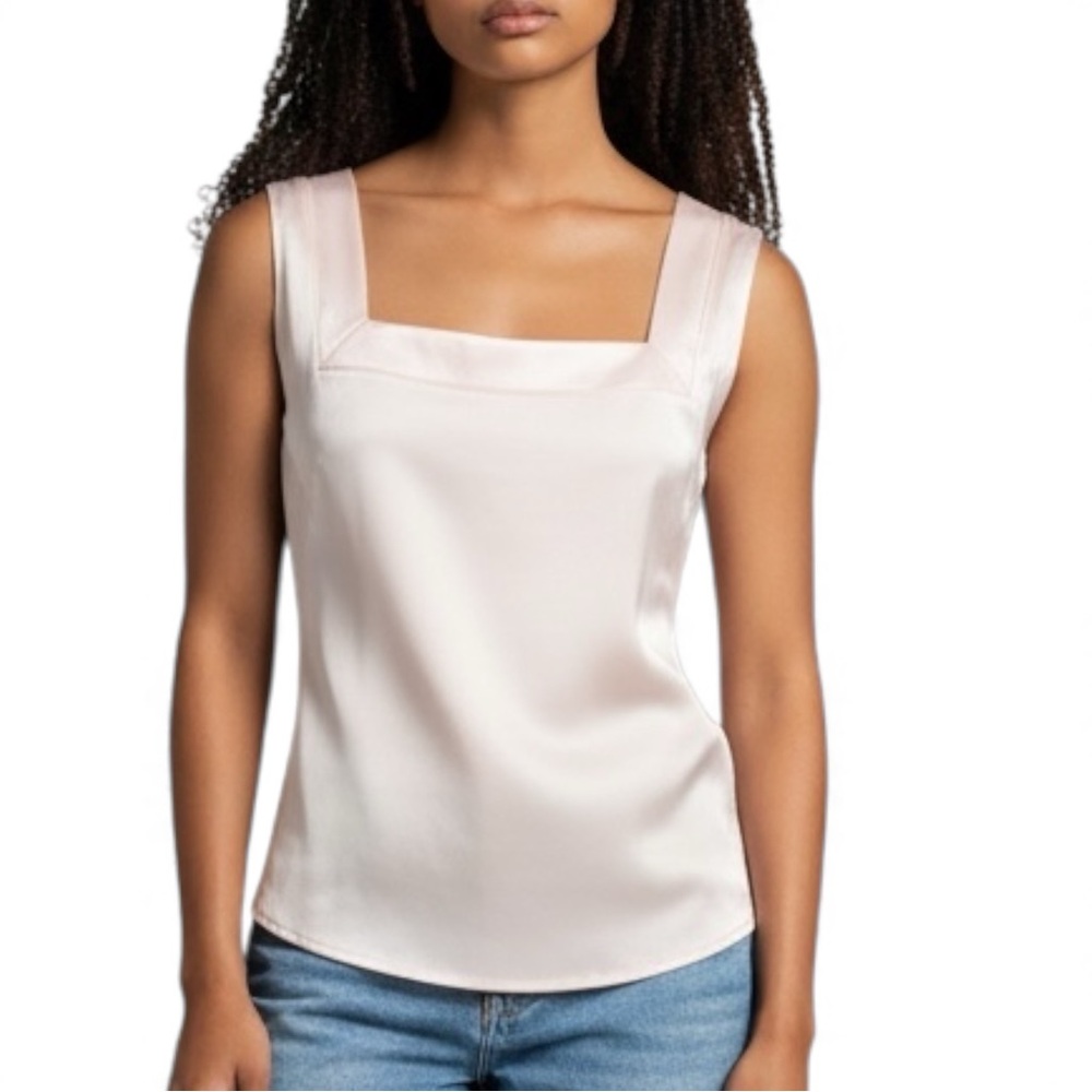 SPANX Shapewear Tank Top 1X Light Nude Square Neck Smoothing Camisole